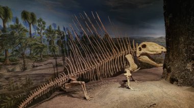 Alberta, Kanada - 06 Ağustos 2024: Alberta Kanada 'daki Drumheller Müzesi