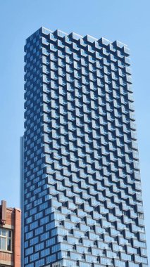 Calgary, Alberta, Kanada - 07 Ağustos 2023 Calgary şehir merkezi. Gökdelenler Calgary şehri.