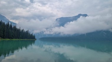 Beautiful Emerald Lake Canada Alberta. clipart