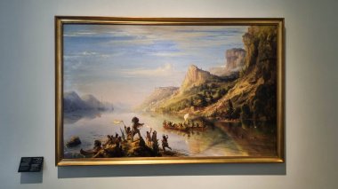 Galeri Sanat Sergisi Louvre Müzesi Abu Dabi 23 Ocak 2024 Abu Dabi BAE.