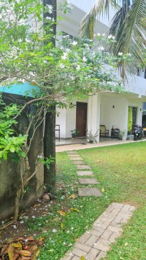 Sri Lanka 'da tipik ve güzel bir ev..