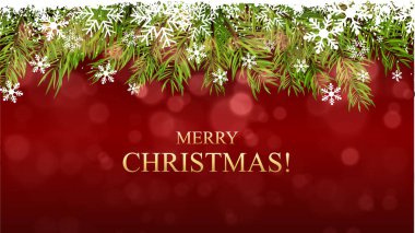 Mutlu Noeller ve mutlu yıllar geçmiş tasarım tatil kapağı. Geometrik tarzda modern Xmas tasarımı üçgen desenli, Noel ağacı, yıldızlar, bokeh.