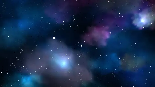 Gerçekçi nebula ve yıldızlara sahip alan arkaplanı