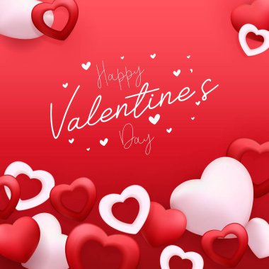 Sevgililer Günü poster tasarımı ve kalpli şablonlar. Kalp şeklinde Sevgililer Günü fotoframın kutlu olsun. Sevgililer Günü afişi arka planı