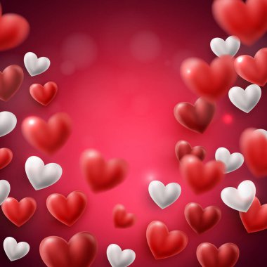 Sevgililer Günü poster tasarımı ve kalpli şablonlar. Kalp şeklinde Sevgililer Günü fotoframın kutlu olsun. Sevgililer Günü 'nü 14 Şubat Sevgililer Günü arkaplanda kutluyoruz.