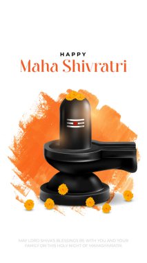 Happy Maha Shivratri Greeting, Mahashivratri Shiv Background Design. A Hindu festival celebrated of lord shiva night. clipart