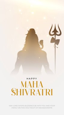 Happy Maha Shivratri Greeting, Mahashivratri Shiv Background Design. A Hindu festival celebrated of lord shiva night. clipart