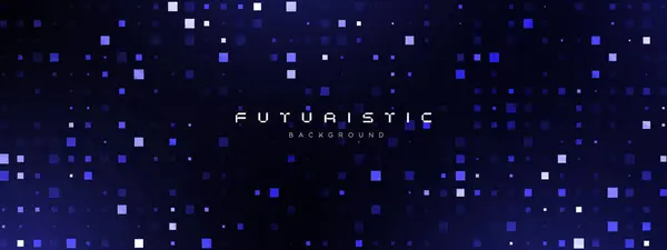 Fütürist Teknoloji Fintech Soyut Piksel Deseni. Ağ tasarımı için soyut Business Tech Science Vector Backdrop. Dijital solgunluk noktaları izole edilmiş arkaplan.