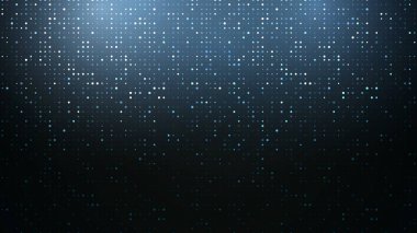 Fütürist Teknoloji Fintech Soyut Piksel Deseni. Ağ tasarımı için soyut Business Tech Science Vector Backdrop. Dijital solgunluk noktaları izole edilmiş arkaplan.
