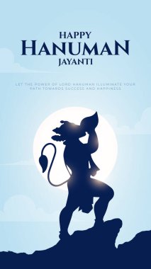 Hanuman Jayanti selamı, Tanrı Hanuman Arkaplan Tasarımı. Bir Hindu festivali Tanrı Hanuman 'ın doğum gününü kutladı. Türkçe çeviri - Mutlu Hanuman jayanti