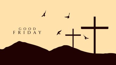 Ruhani inanç ve inanç vektörü için iyi bir Cuma kültürel geçmişi var. İyi Cuma postaları ve yaratıcılar. Mutlu Cumalar ve Kutsal Hafta İlan Tasarımı.