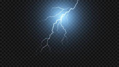 Açık mavi izole vektör yıldırımı png. Gerçekçi doğal neon yıldırımı fırtına etkisi yaratıyor. Yıldırım Şimşeği Şimşek Fırtınası Şimşek Fırtınası.