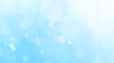 Bulanık bokeh ışık efektli soyut mavi gökyüzü arkaplanı. Mavi arkaplanda bulanık ışık efekti parlak ışıkla bulanık su altında ya da Noel 'de taze ve güzel hissetmek.
