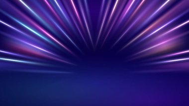 Yayılan çizgilerin dış ticaret işaretleri için parlak etkilerinin bir göstergesi. Sancaklar için hareket ışığı etkisi. Yukarı doğru uzanan kıvrımlı ışık yolu. Hızlı araba.. 