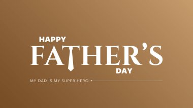 Babalar Günün kutlu olsun Kaligrafi tebrik kartı. Sosyal medya afişi tasarımı için Babalar Günü vektör illüstrasyonuName.