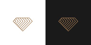 Siyah beyaz arka planda izole edilmiş elmas şekilleri. Üç boyutlu elmas. Parlak efektli gerçek elmas vektör çizimi.