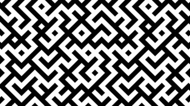 Siyah ve beyaz geometrik vektör desenleri. Kapak tasarımı, poster ve iç tasarımı için son moda Bauhaus desen arka planı.