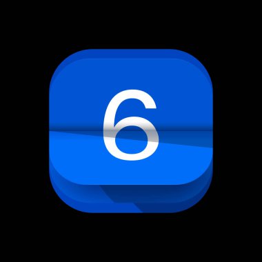 Takvim logosu, dijital takvim logosu. Basit takvim uygulaması simgesi logo tasarımı. Takvim Uygulaması simgesi 1 ile 31 tarihleri arasında. Tarih bilge takvim simgesi