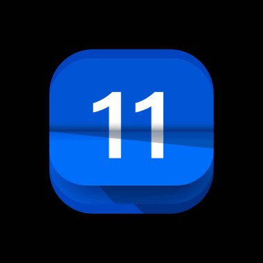 Takvim logosu, dijital takvim logosu. Basit takvim uygulaması simgesi logo tasarımı. Takvim Uygulaması simgesi 1 ile 31 tarihleri arasında. Tarih bilge takvim simgesi