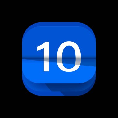 Takvim logosu, dijital takvim logosu. Basit takvim uygulaması simgesi logo tasarımı. Takvim Uygulaması simgesi 1 ile 31 tarihleri arasında. Tarih bilge takvim simgesi