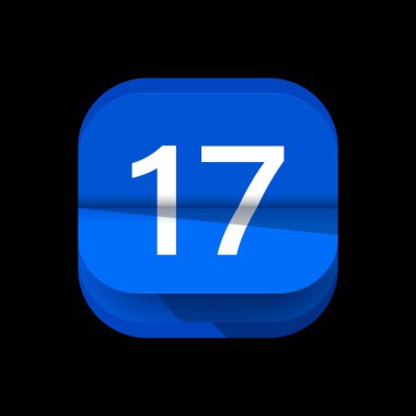 Takvim logosu, dijital takvim logosu. Basit takvim uygulaması simgesi logo tasarımı. Takvim Uygulaması simgesi 1 ile 31 tarihleri arasında. Tarih bilge takvim simgesi