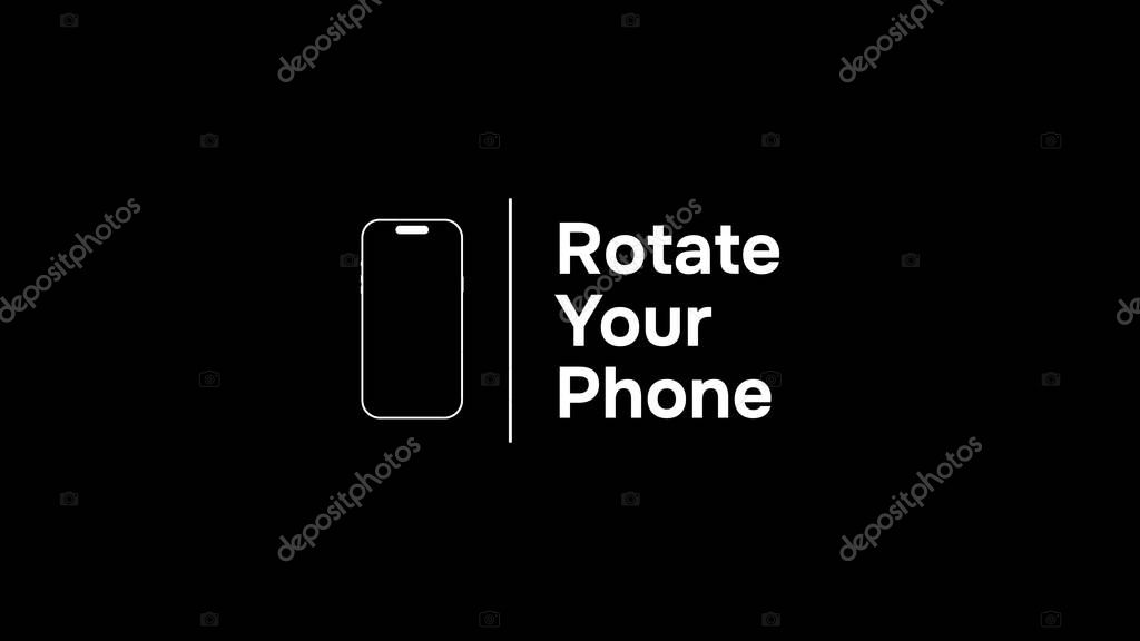 Please rotate your phone orientation. Rotate your screen for better experience. This video is horizontal. Smartphone Rotate Design.