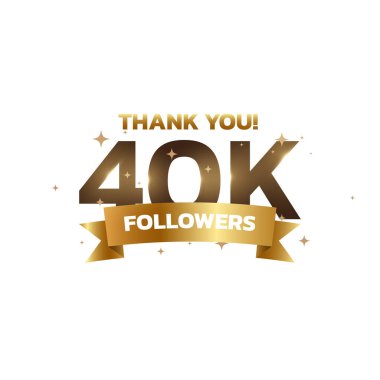 Taraftarları selamlayan 40 bin takipçiye teşekkür ederiz. İzleyiciler teşekkür ederim arkaplan tasarımı.