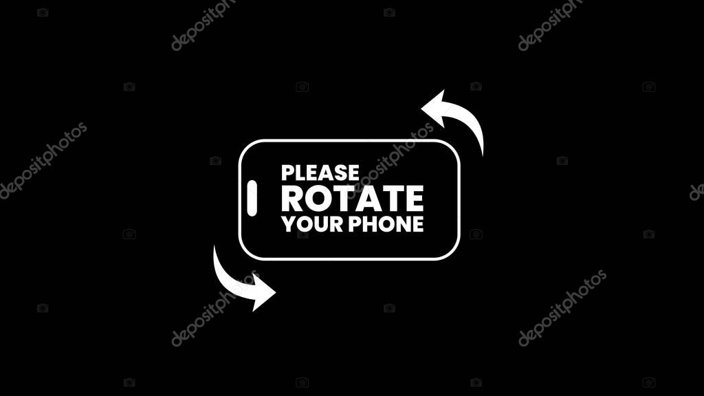 Please rotate your phone orientation. Rotate your screen for better experience. This video is horizontal. Smartphone Rotate Design.
