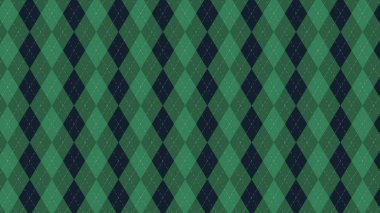 Argyle Vektör Deseni. Noel arkaplanı. Golf Tekstil Yazdırma. Altın Aksanlı Zümrüt Elmaslar. Kusursuz Desensiz Döşeme. Argyle vektör deseni. Tatil için argyle pürüzsüz desen.