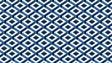 Geleneksel Çin geometrik tarzında kusursuz bir desen. Ay Çin Yeni Yıl Dekorasyonu için 3D şenlik süsü. beyaz ve altın soyut Asyalı vektör yaratıcı motif. 