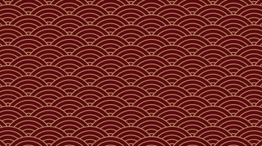 Geleneksel Çin geometrik tarzında kusursuz bir desen. Ay Çin Yeni Yıl Dekorasyonu için 3D şenlik süsü. beyaz ve altın soyut Asyalı vektör yaratıcı motif. 