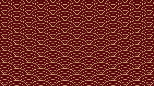 Geleneksel Çin geometrik tarzında kusursuz bir desen. Ay Çin Yeni Yıl Dekorasyonu için 3D şenlik süsü. beyaz ve altın soyut Asyalı vektör yaratıcı motif. 