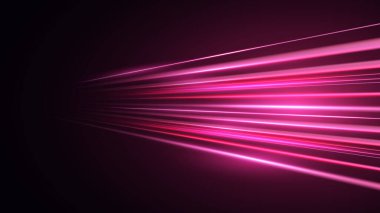 Panoramik yüksek hız teknolojisi konsepti, soyut ışık arkaplanı. Modern soyut yüksek hızlı hareket. Karanlık arkaplan üzerinde hareket bulanıklığı olan dinamik hareket ışığı izleri.