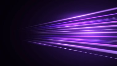 Panoramik yüksek hız teknolojisi konsepti, soyut ışık arkaplanı. Modern soyut yüksek hızlı hareket. Karanlık arkaplan üzerinde hareket bulanıklığı olan dinamik hareket ışığı izleri.