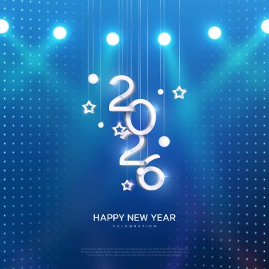 3D 2026 Mutlu yeni yıl afişleri, 2026 Mutlu yeni yıl vektör sanatı ve illüstrasyonları. 2026 Mutlu yeni yıl afişleri, Mutlu yeni yıl vektör sanatı ve illüstrasyonları. 