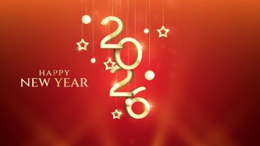 3D 2026 Mutlu yeni yıl afişleri, 2026 Mutlu yeni yıl vektör sanatı ve illüstrasyonları. 2026 Mutlu yeni yıl afişleri, Mutlu yeni yıl vektör sanatı ve illüstrasyonları. 