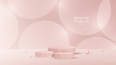 Üç boyutlu cam şeffaf kristal. Boş silindirik kaide. 3 boyutlu silindir ve küp cam platformlar ayarlandı. Şeffaf plastik yuvarlak ve kare vektör gerçekçi illüstrasyonu