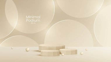 Üç boyutlu cam şeffaf kristal. Boş silindirik kaide. 3 boyutlu silindir ve küp cam platformlar ayarlandı. Şeffaf plastik yuvarlak ve kare vektör gerçekçi illüstrasyonu