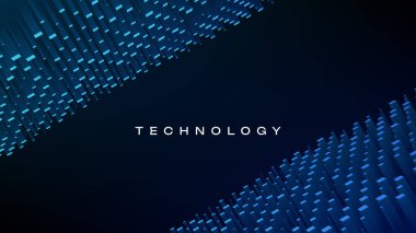 Dijital Teknoloji Sunum Arkaplanı. Siber Büyük Veri Akımı Parçacıkları Bokeh. Dijital Sinirsel Ağ. Yapay Zeka Teknolojisi Uzman Öğrenme Makinesi kavramı.