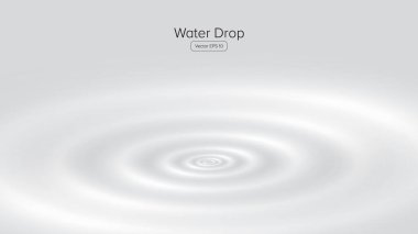 Su damlası dairesel dalgalanma sıvı yüzey, farklı arkaplan ile suya düşen damla sonucu oluşan yuvarlak eşmerkezli dalgaların üst görünümü.