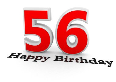 That is a 3D rendering of a number with lettering Happy Birthday