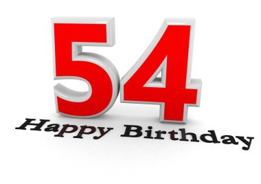 That is a 3D rendering of a number with lettering Happy Birthday