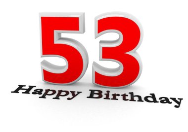 That is a 3D rendering of a number with lettering Happy Birthday