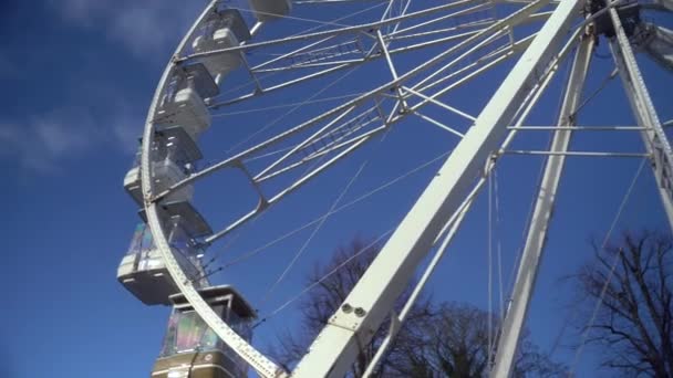 Das Riesenrad Kilkenny Irland Panaramm Hochwertiges Filmmaterial — Stockvideo