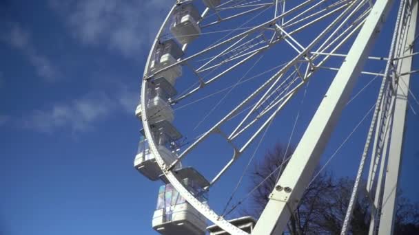 Das Riesenrad Kilkenny Irland Panorama Hochwertiges Filmmaterial — Stockvideo