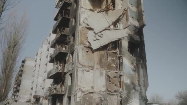 Les Bâtiments Résidentiels Sont Bombardés Par Des Missiles Russes Des — Video