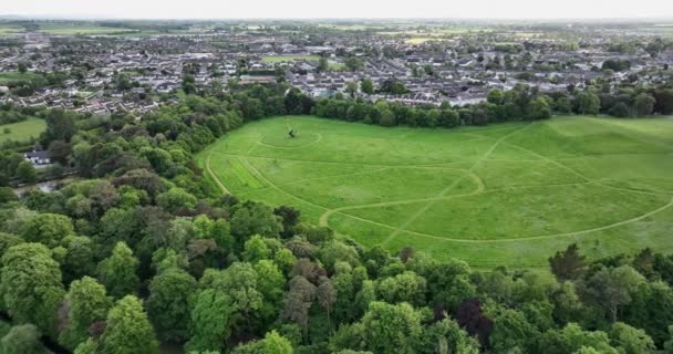 Vue Aérienne Kilkenny Castle Park Vol Circulaire Long Kilkenny Park — Video