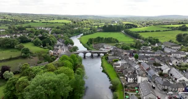 Une Belle Vieille Ville Irlande Sur Rivière Nore Thomastown Trouve — Video