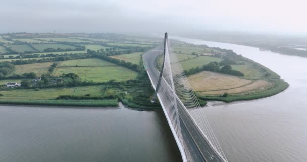 Widok Lotu Ptaka Most Thomasa Francisa Meaghera Hrabstwo Tipperary Irlandii — Wideo stockowe