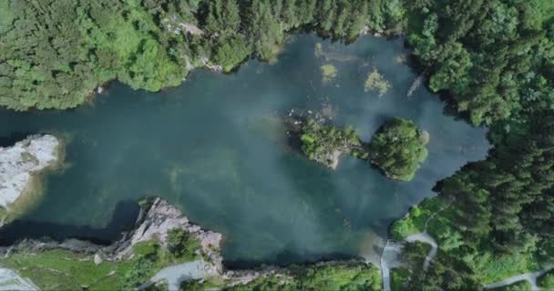 Niesamowicie Piękny Kamieniołom Błękitnym Jeziorem Kamieniołom Carrigfoyle Położony Barnstown Wexford — Wideo stockowe